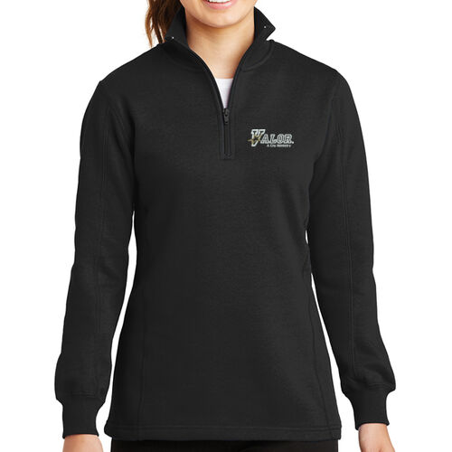 Valor Ladies' 1/4 Zip Sweatshirt Thumbnail