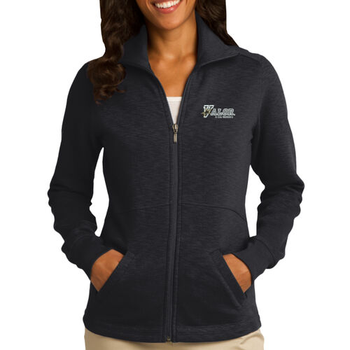 Valor Ladies Slub Fleece Full Zip Jacket  Thumbnail